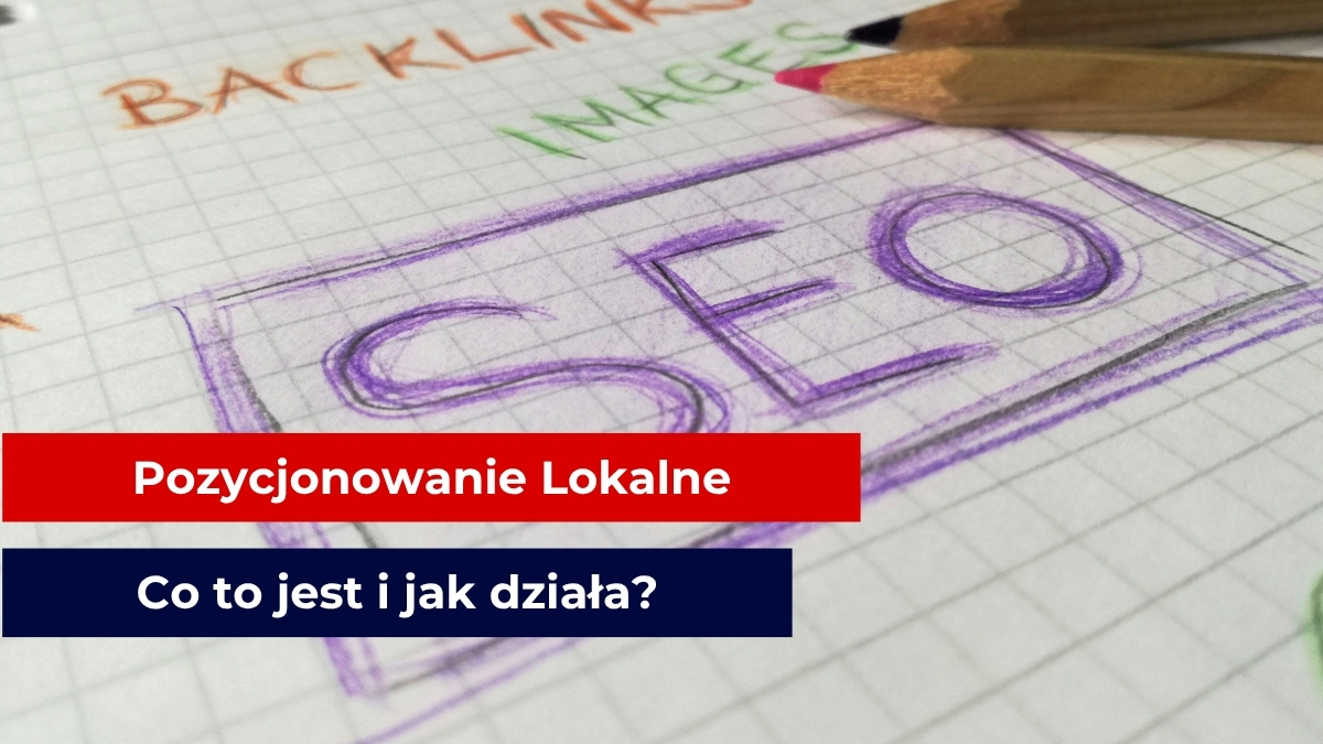 Fioletowy napis SEO na kartce w kratkę